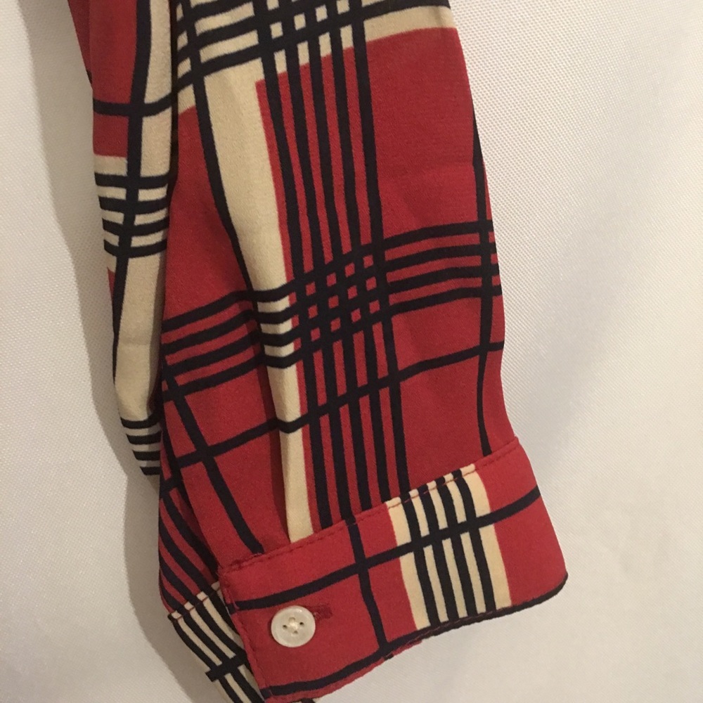 Banana Republic Red & Black Striped Dress NWOT - Picture 7 of 7